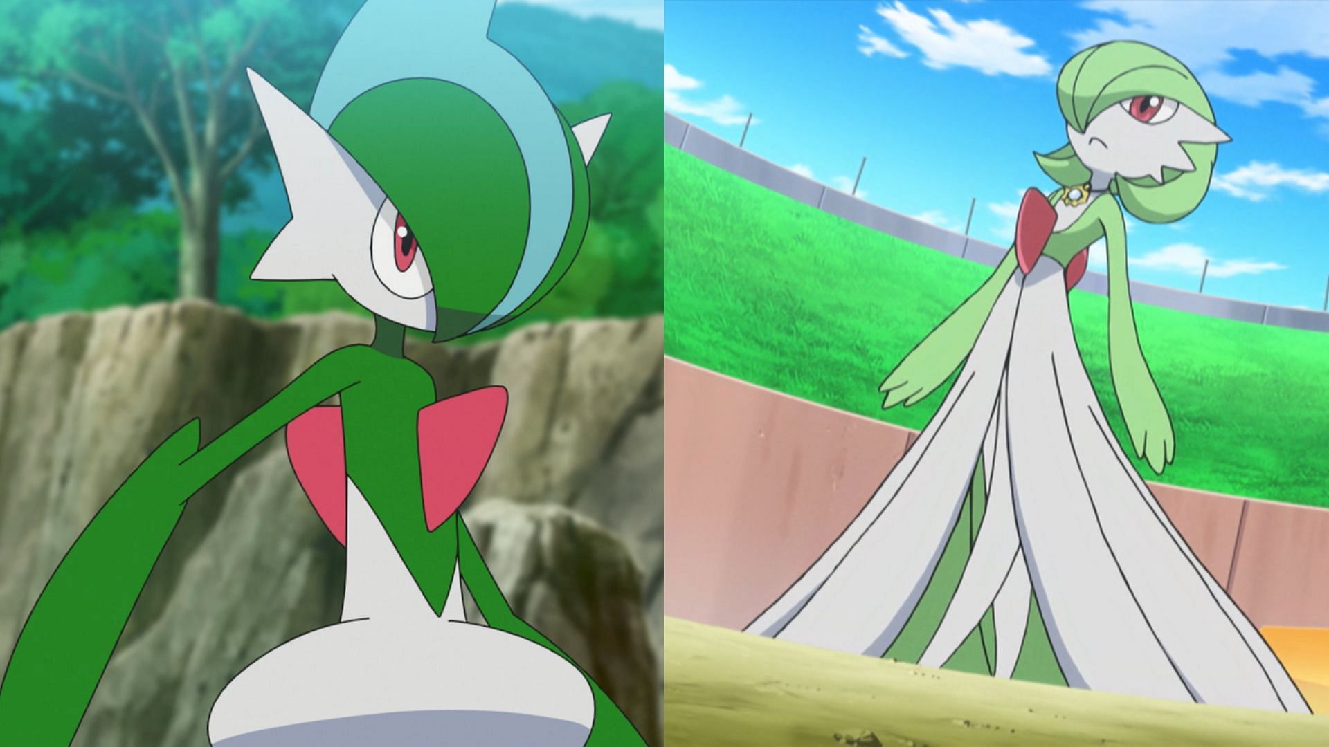 Gallade and Gardevoir as seen in the anime (Image via The Pokemon Company)