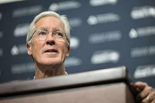 Pete Carroll at Seattle Seahawks Press Conference - Source: Getty