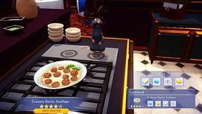 How to make Creamy Garlic Scallops in Disney Dreamlight Valley