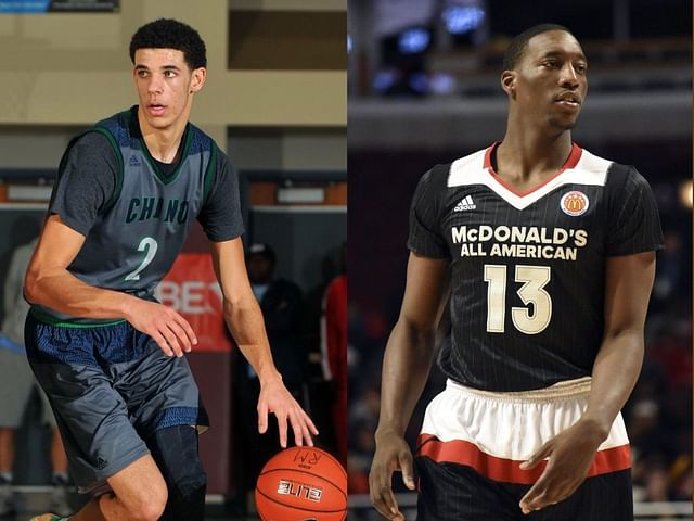 Lonzo Ball and Bam Adebayo in high school