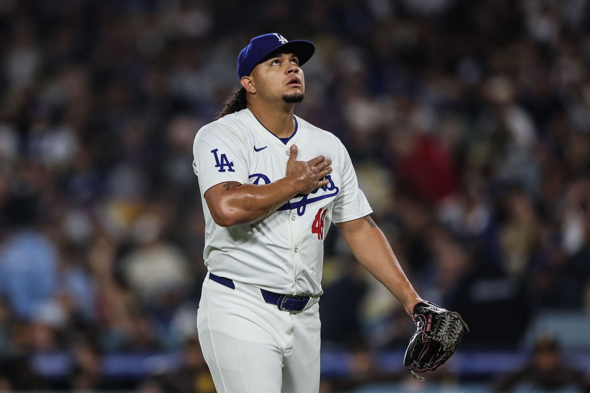 Dodgers Padres at Dodger Stadium. - Source: Getty