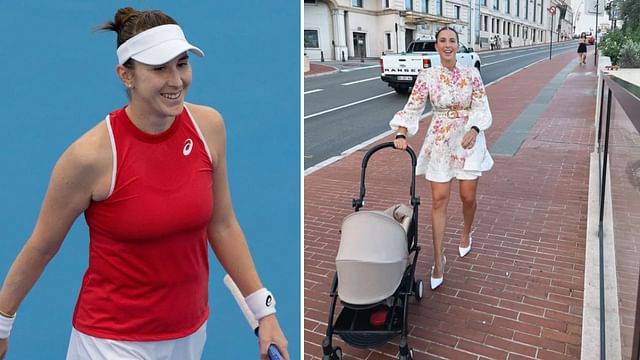 Belinda Bencic shows off her new mother life in first Slam outing with baby daughter Bella at