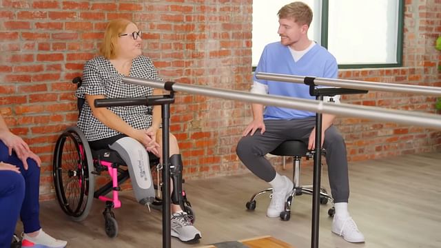 MrBeast helped thousand amputees across countries gain access to prosthetics in his latest YouTube video(Image via MrBeast/YouTube)