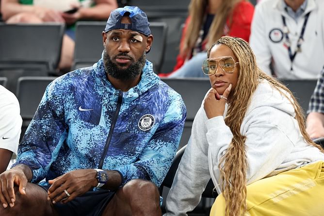 LeBron James' wife Savannah James rocks casual attire as she enjoys scenic downtime with friend in Miami