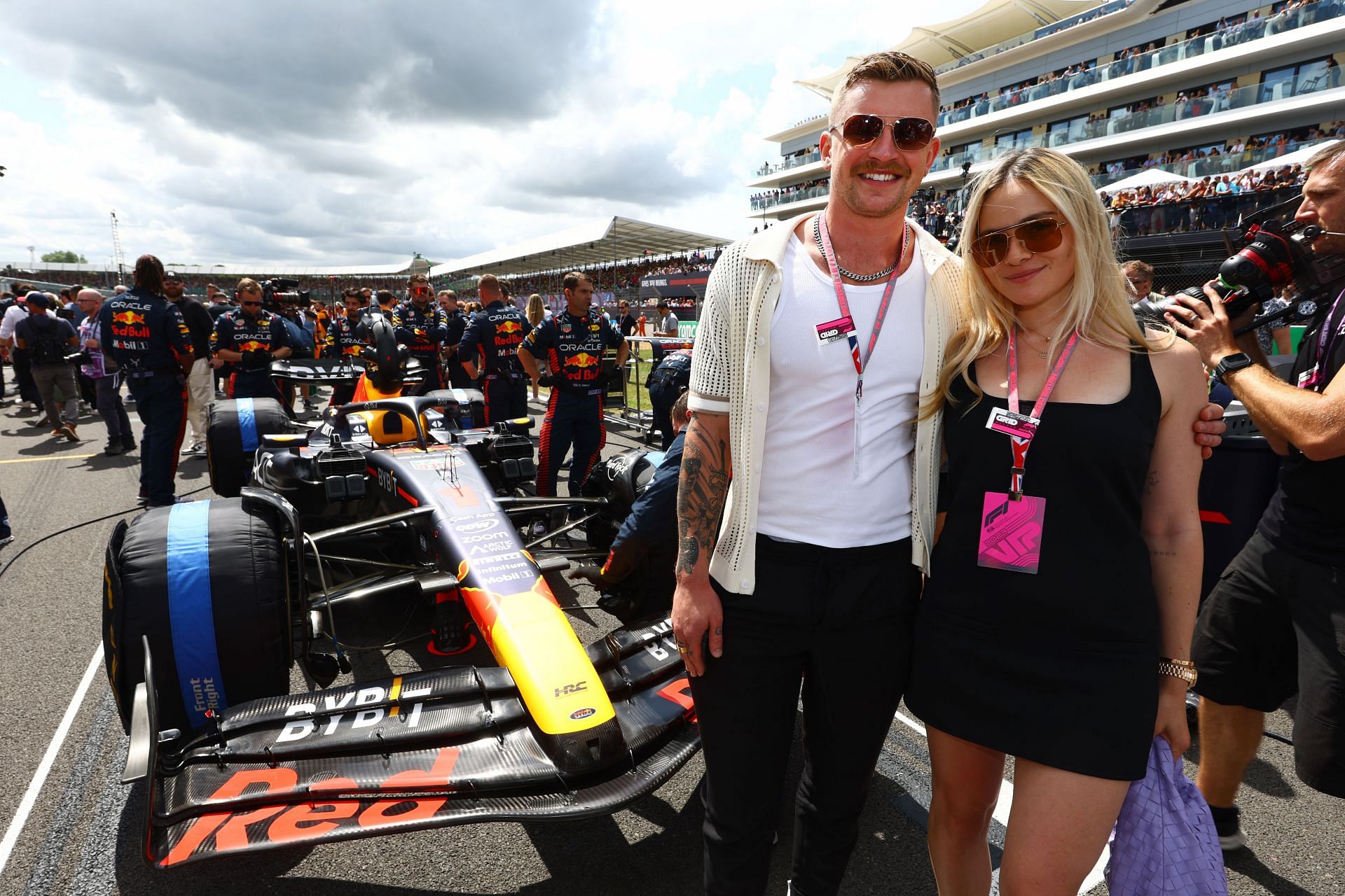 Adam Peaty and Holly Ramsay at the F1 Grand Prix of Great Britain - Source: Getty