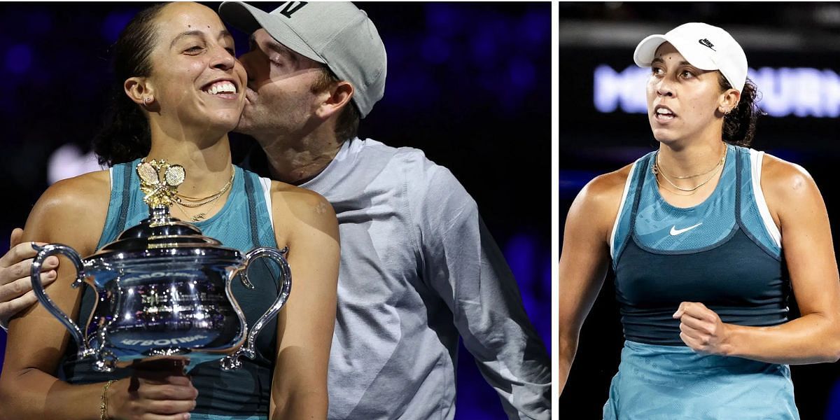 Madison Keys with husband Bjorn Fratangelo;( Source - Getty Images)