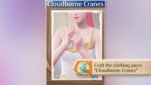Infinity Nikki: How to craft the clothing piece Cloudborne Cranes