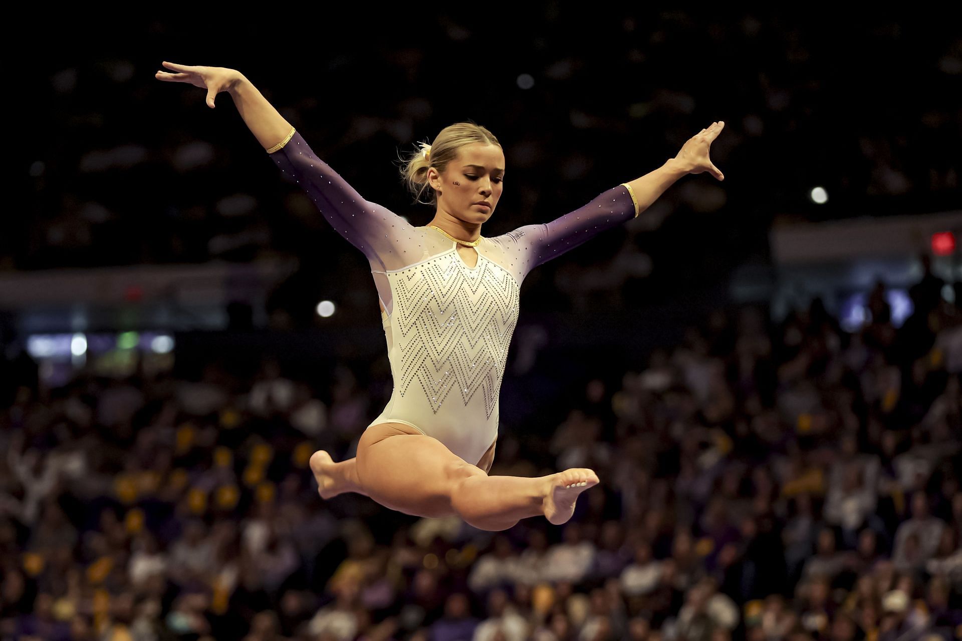 Iowa State v LSU - Olivia Dunne in action (Source: Getty)