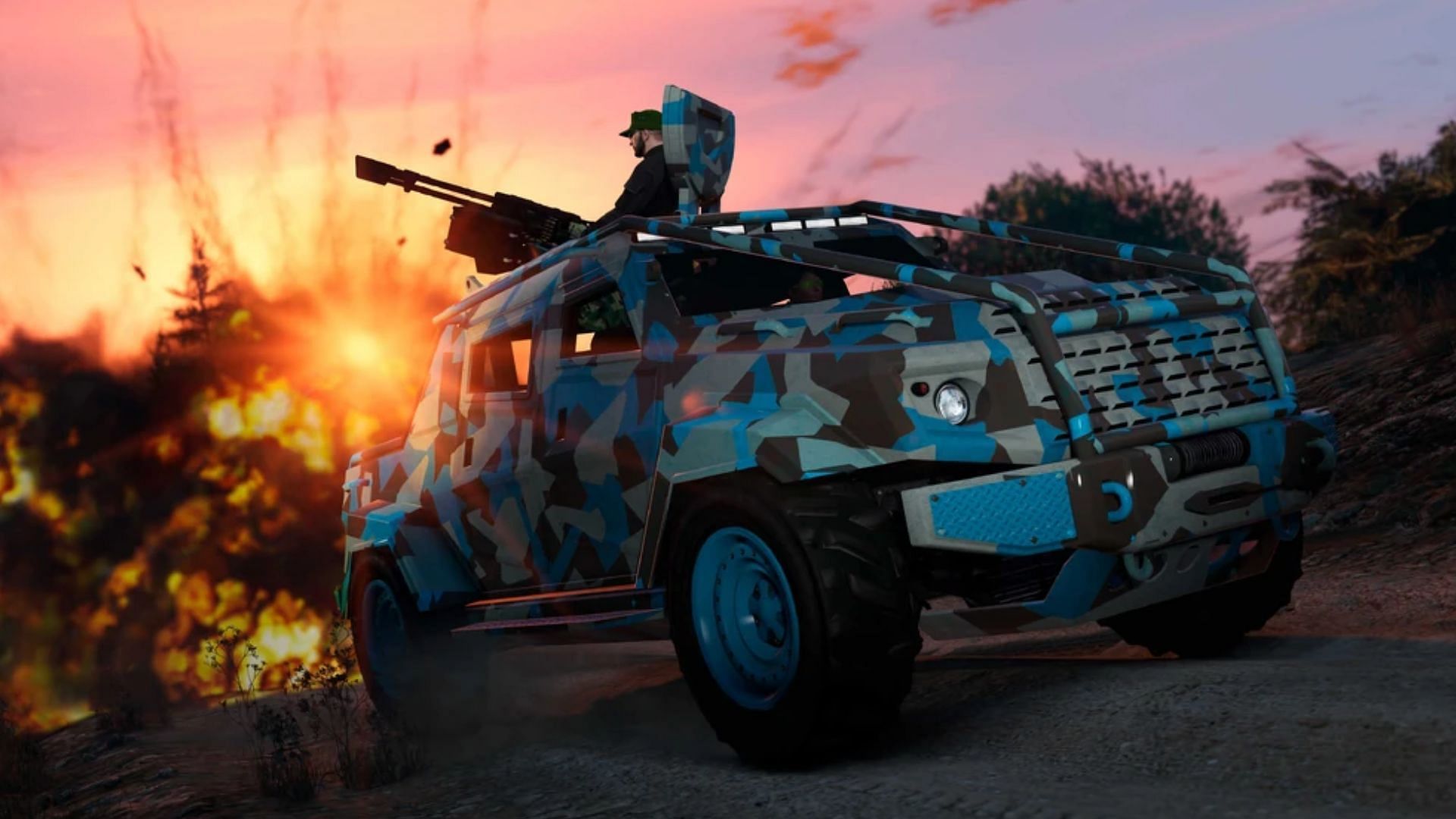 Armored vehicles allow you to face griefers from the front in Grand Theft Auto Online (Image via Rockstar Games)