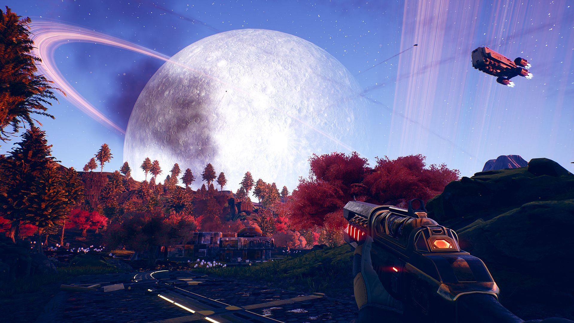 The game features a varied and unique sci-fi setting (Image via Private Division)