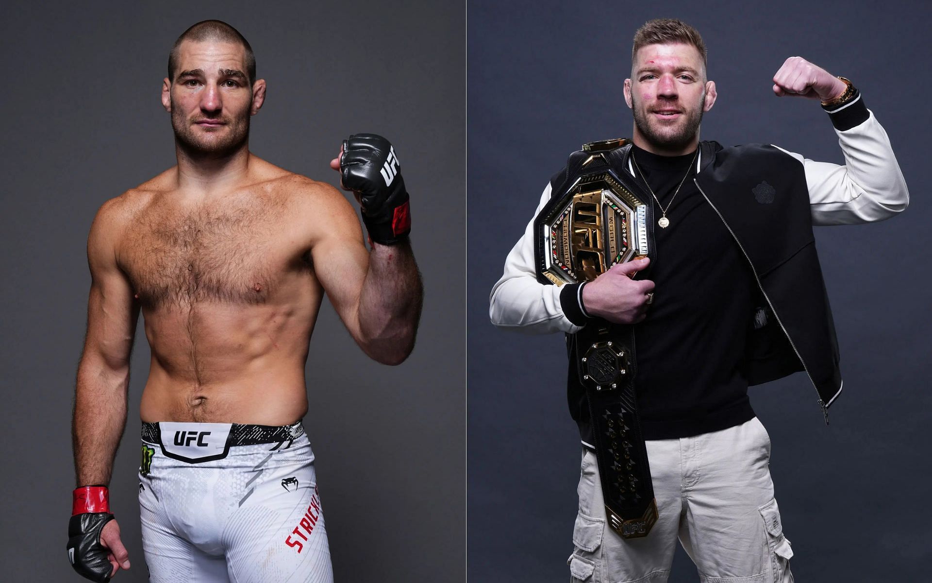 Sean Strickland (left) and Dricus du Plessis (right) will fight at UFC 312 [Image courtesy: Getty]