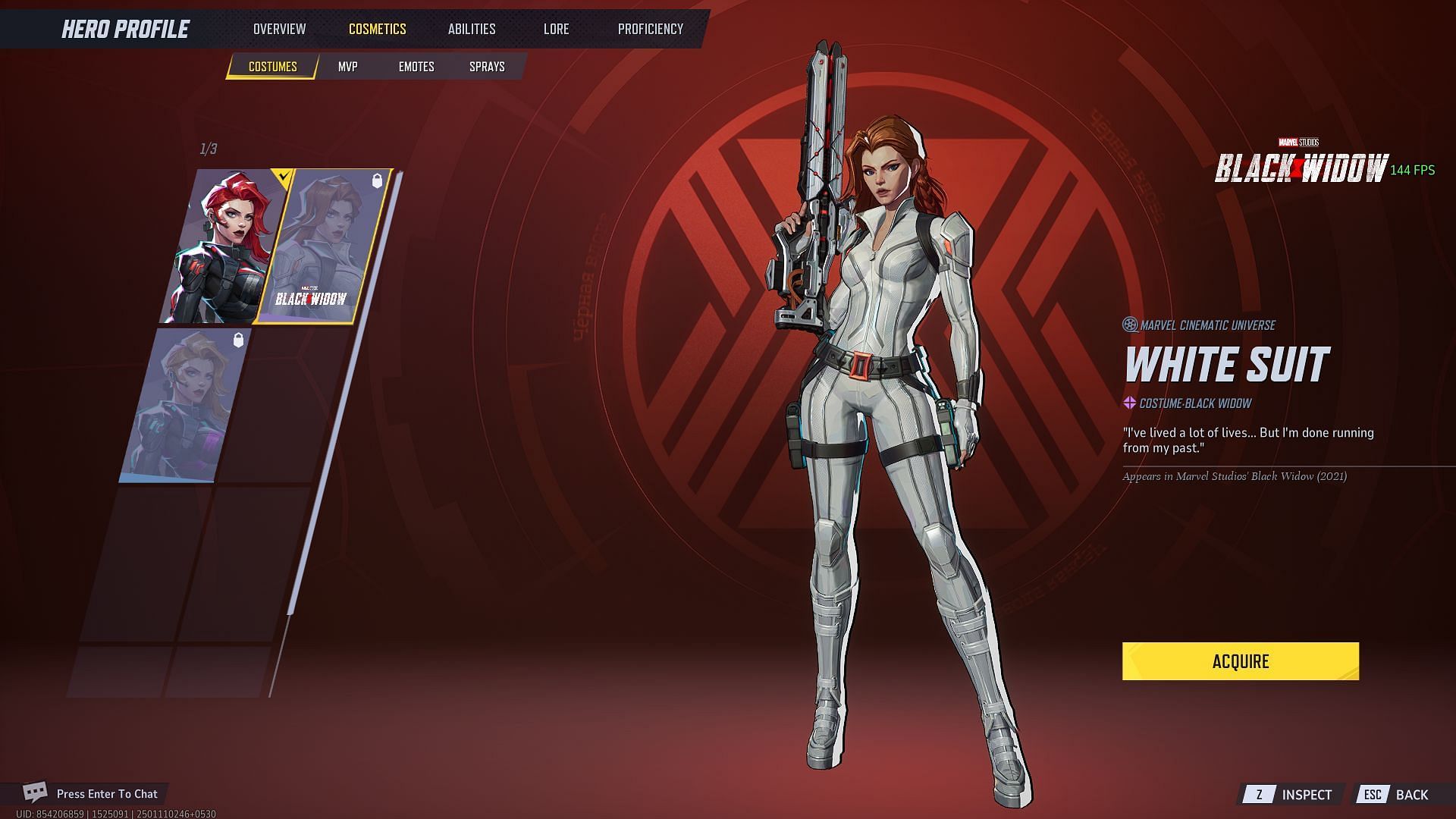 Black Widow White Suit (Black Widow) (Image via NetEase Games)