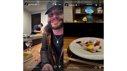 Sarah Jane shares romantic snap during dinner date with Dak Prescott (Credits: @sarahjane Instagram)