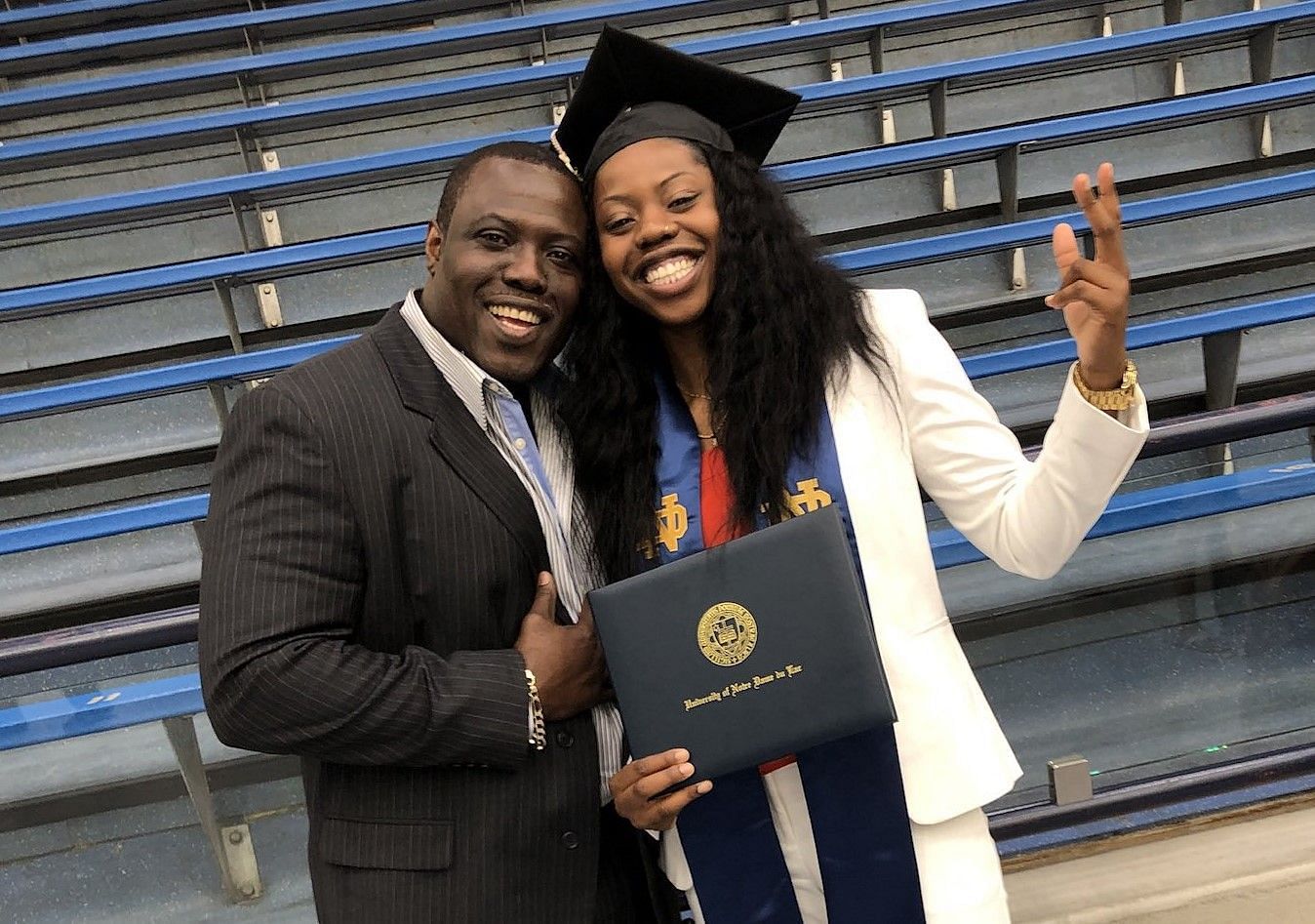 Arike Ogunbowale&#039;s Parents, Source: Arike Ogunbowale&#039;s X account @Arike_O