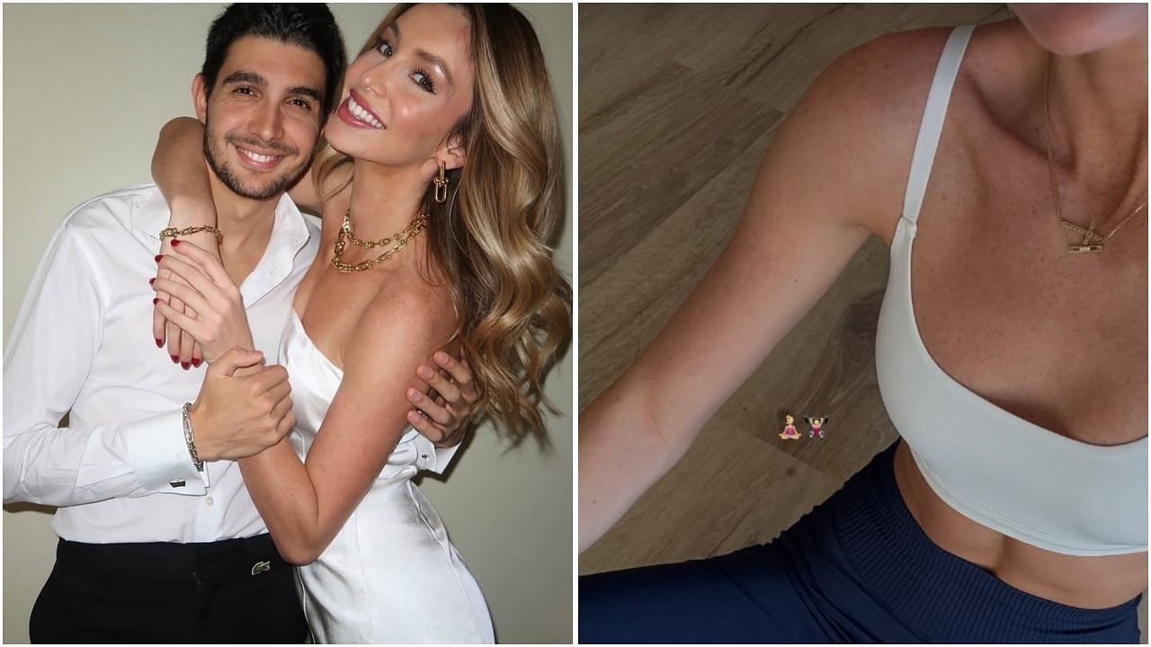 Esteban Ocon&rsquo;s girlfriend Flavy Barla flaunts her toned abs in a gym selfie (Images from @flavy.barla on Instagram)