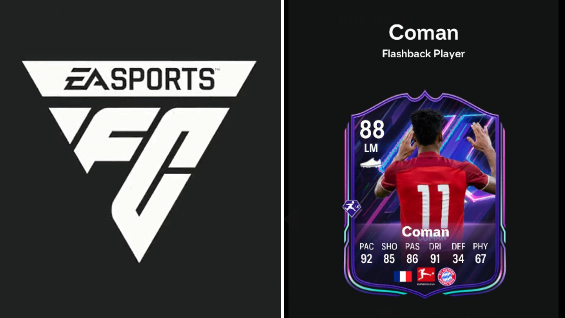 Coman Flashback SBC has finally dropped in Ultimate Team (Image via EA Sports)