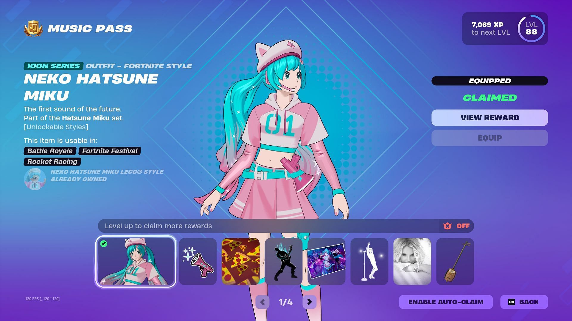 Hatsune Miku arrives with Fortnite Festival Season 7 Pass (Image via Epic Games)