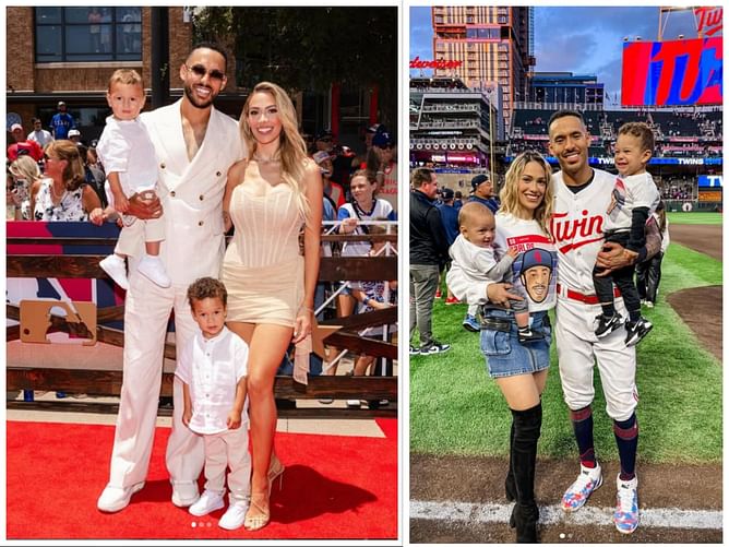 Carlos Correa & wife Daniella turn Houston's snowy day into sledding adventure with sons Kylo & Kenzo; Lance McCullers' wife reacts