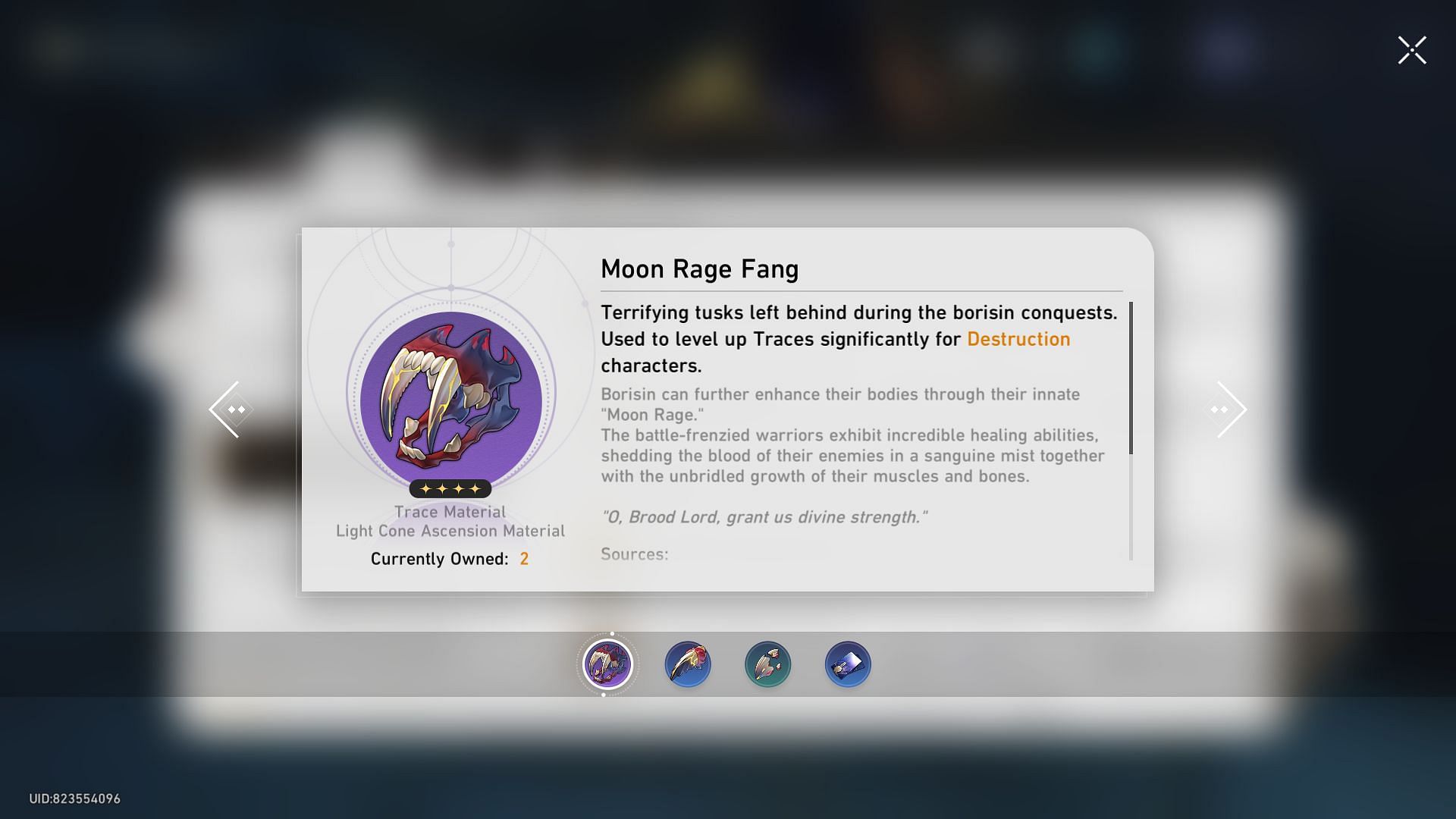 Moon Rage Fang (Image via HoYoverse)