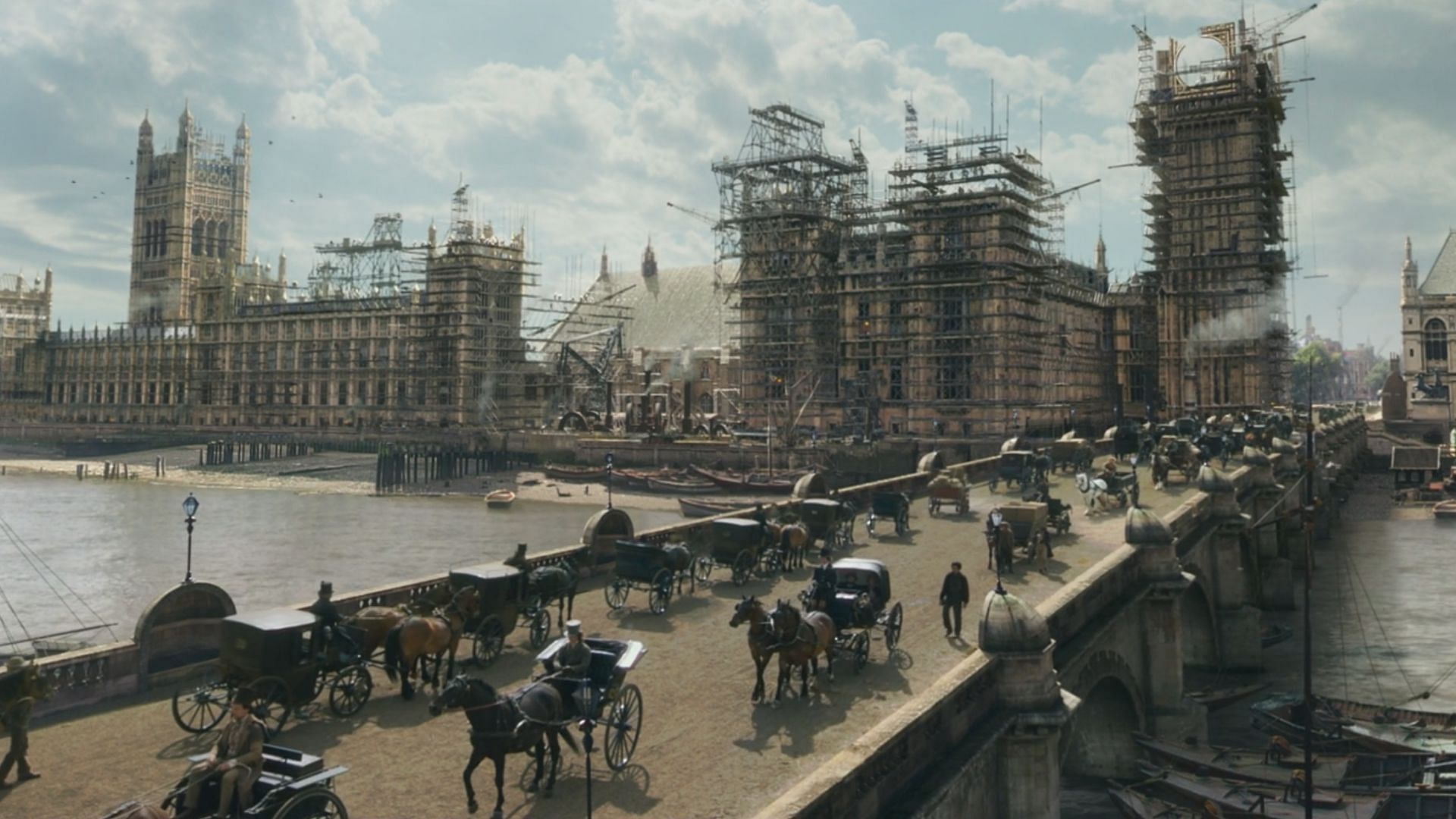 Old London as depicted in The Personal History of David Copperfield (Image via Prime Video)