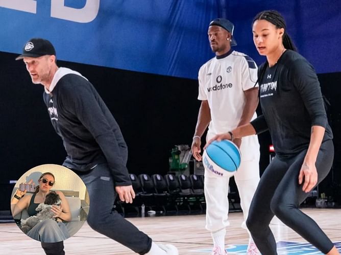 Jimmy Butler and former Angel Reese teammate react to Caitlin Clark's potential future running mate's behind-the-scene work