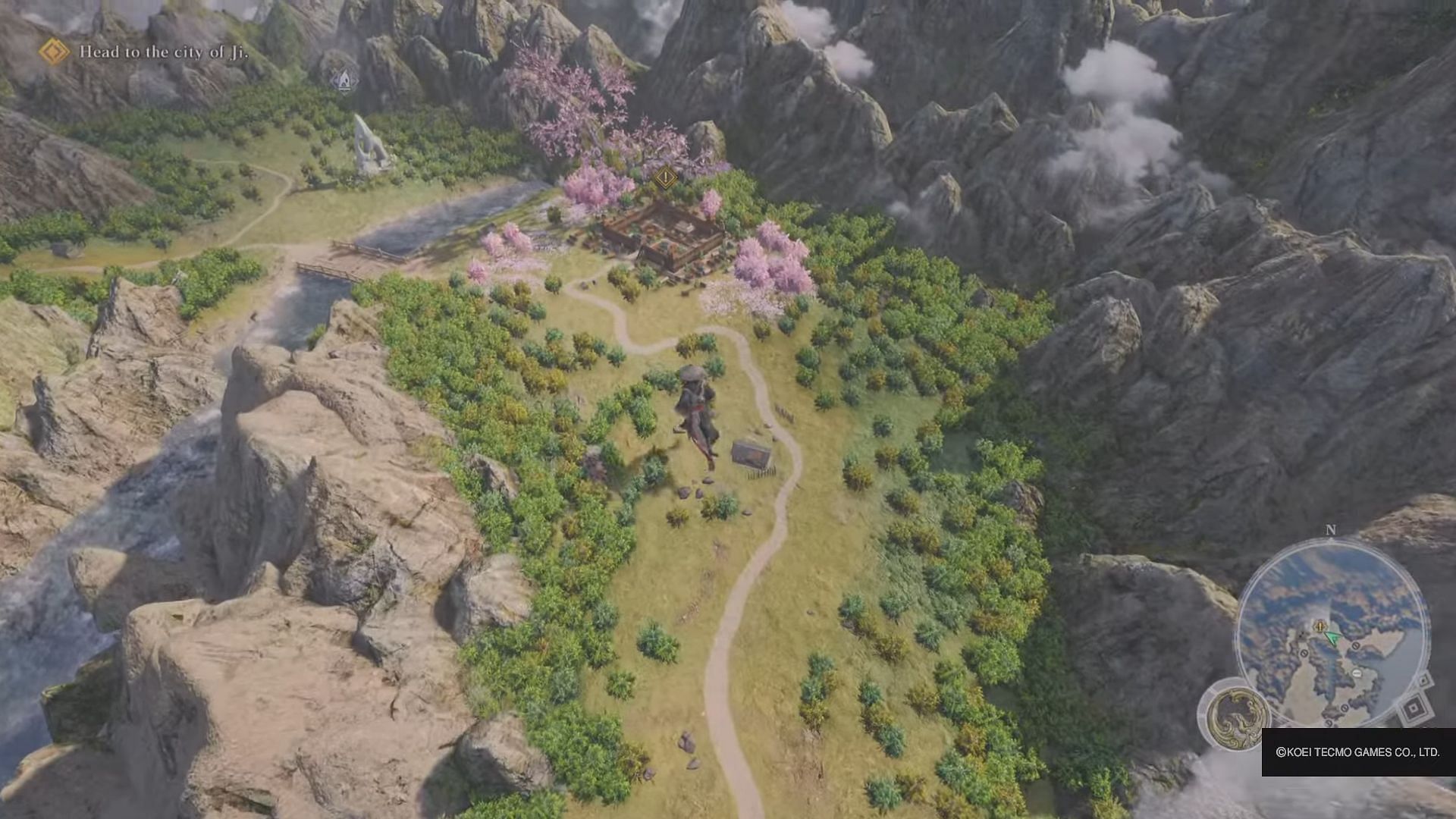 You will be able to explore some parts of the map (Image via KOEI TECMO)