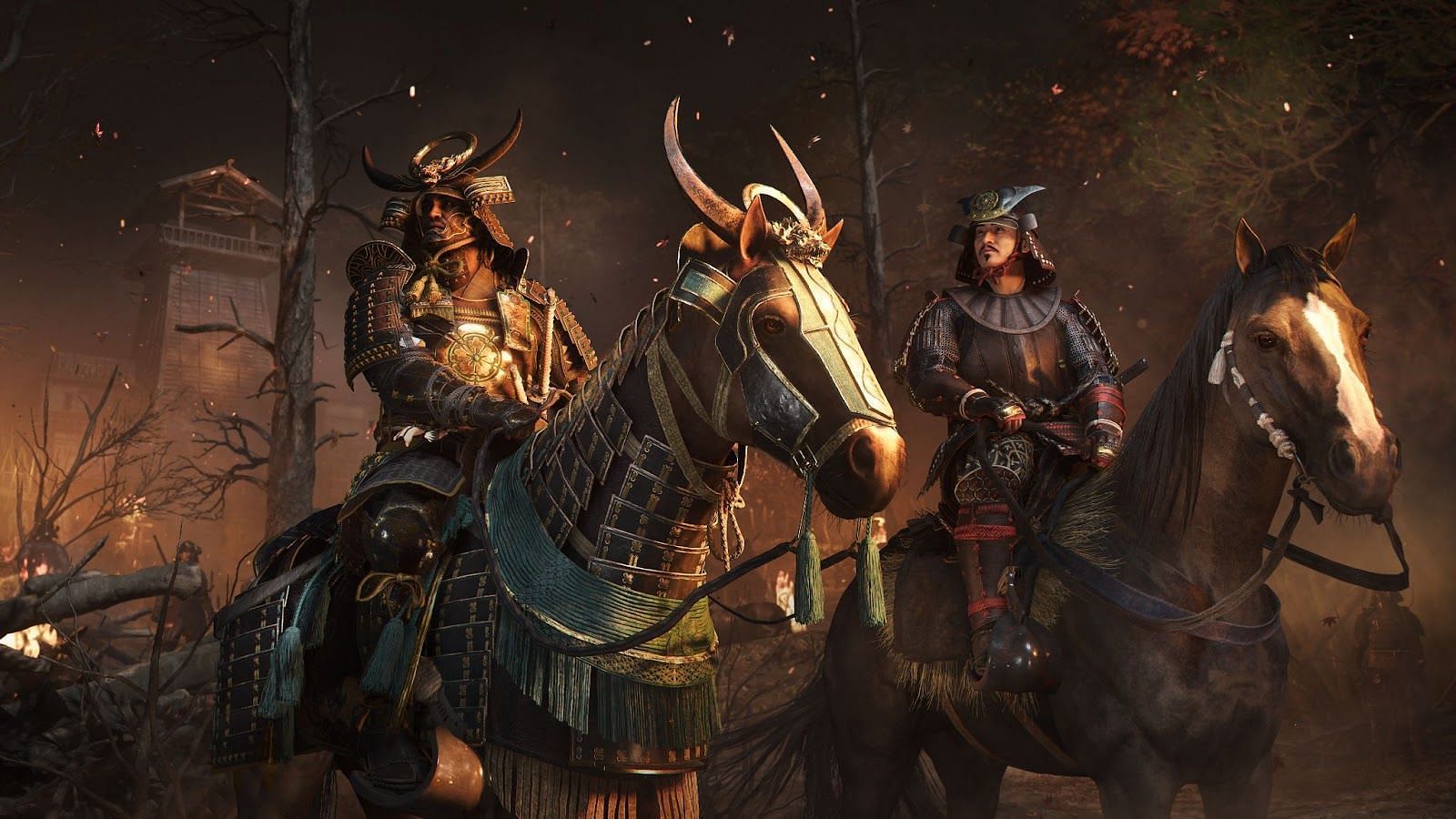 Yasuke and Oda Nobunaga in Assassin&#039;s Creed Shadows&#039; prologue (Image via Ubisoft)