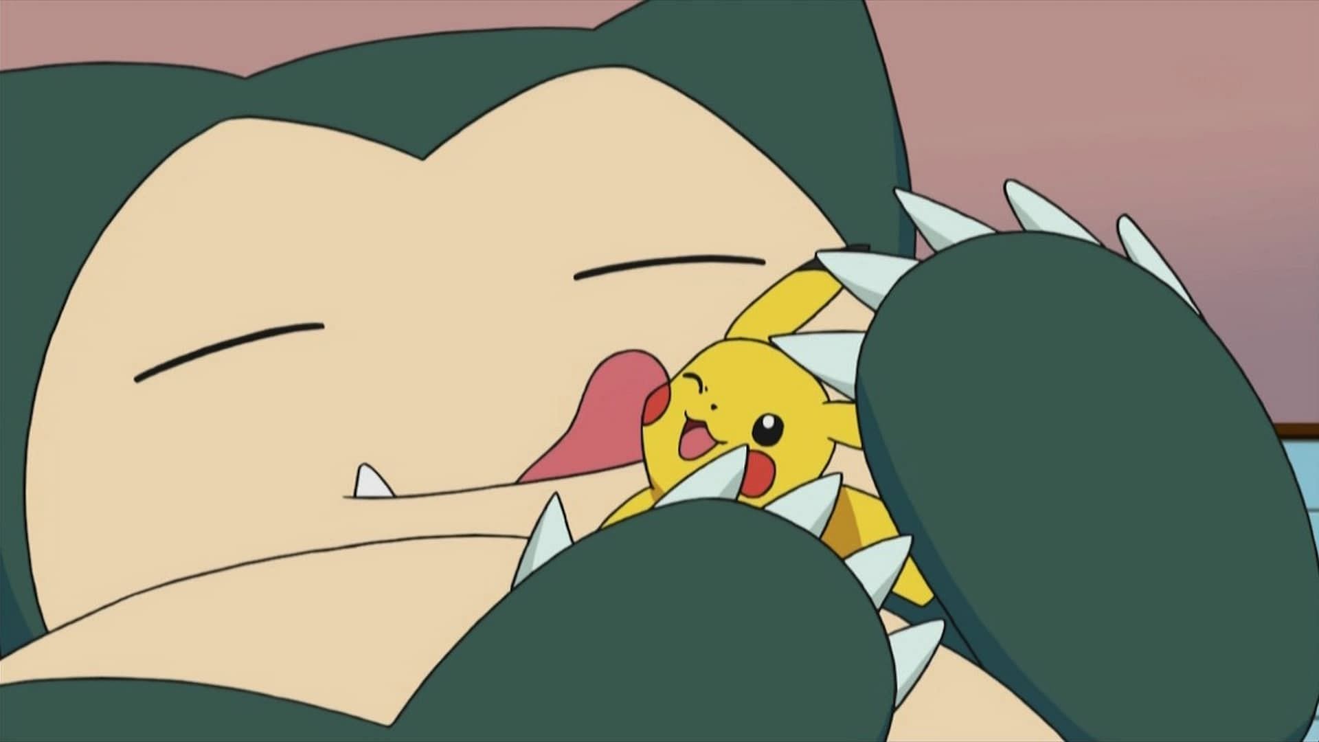 Ash&rsquo;s Snorlax as seen in the anime (Image via TPC)