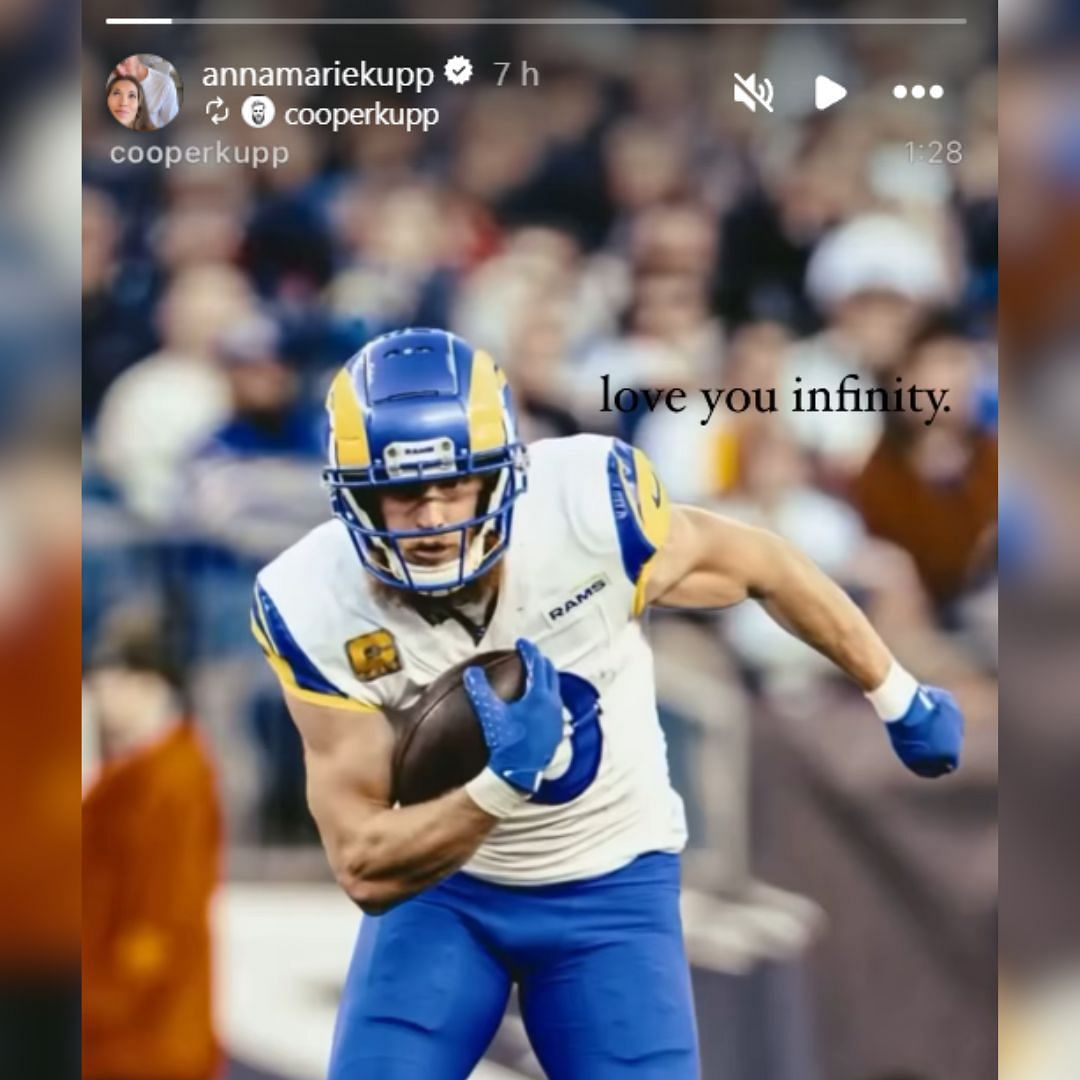 Cooper Kupp&#039;s wife sends Rams WR a message on IG