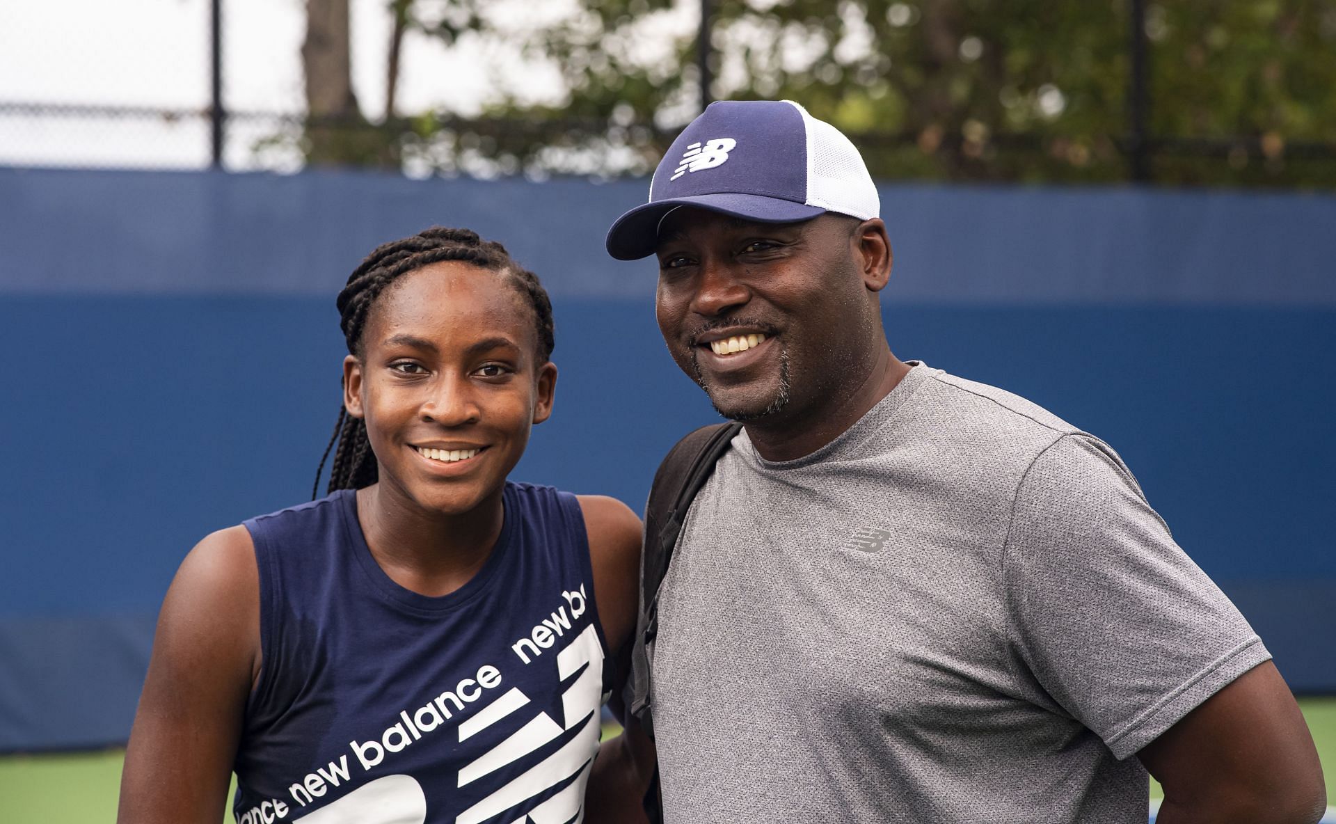 Coco Gauff with her father Corey - Source: Getty