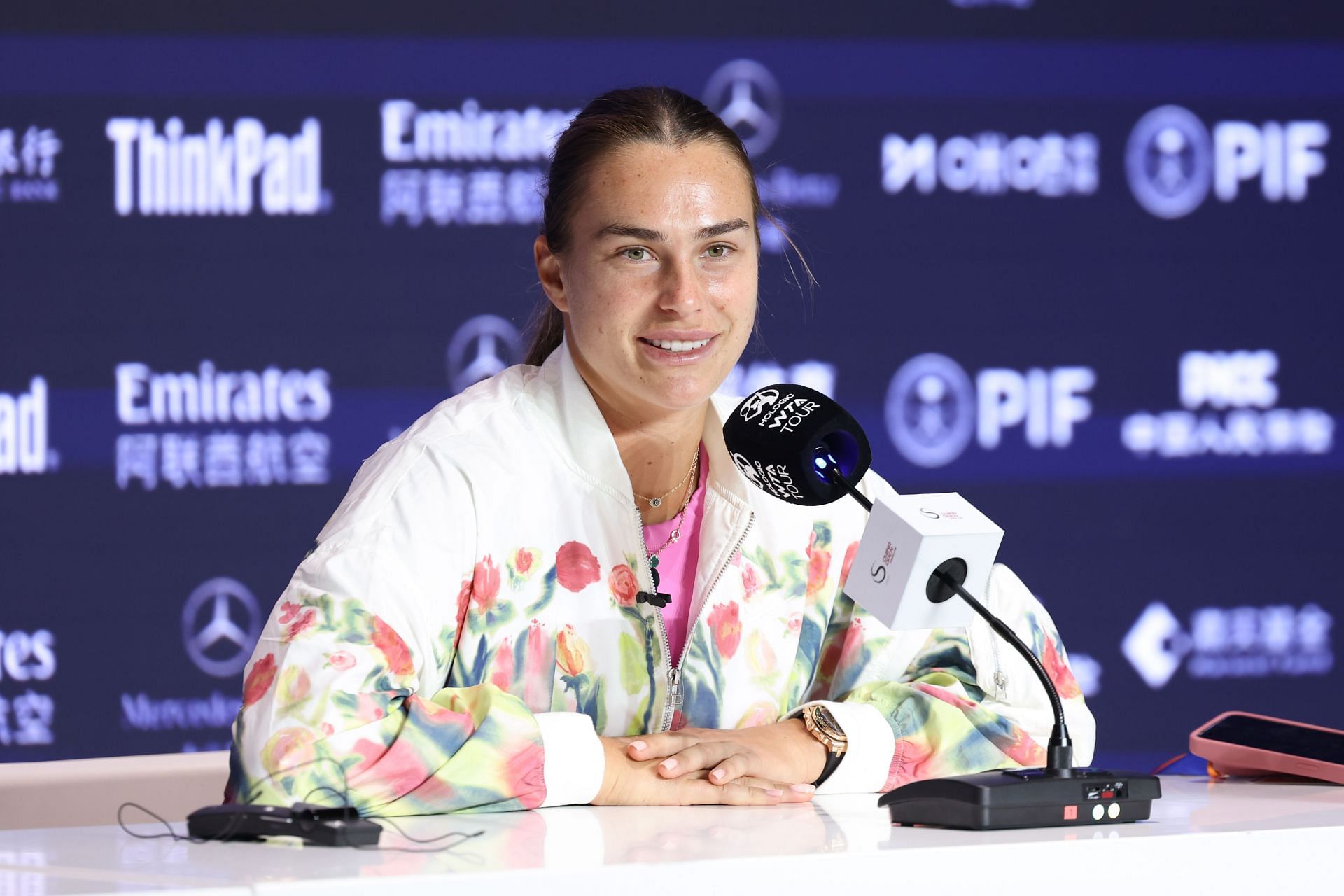 Aryna Sabalenka during the 2024 China Open (Image source: Getty)