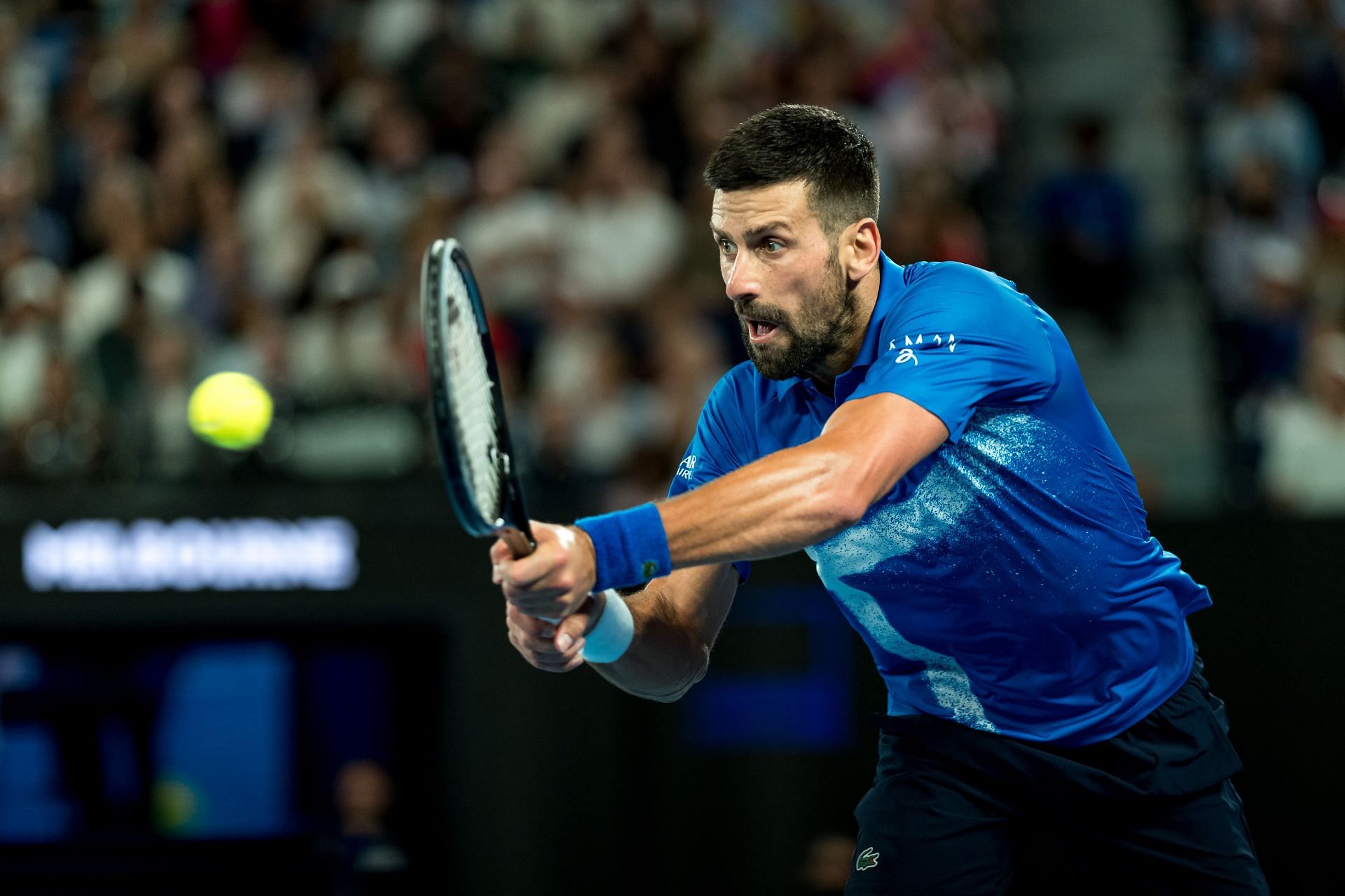 2025 Australian Open - Novak Djokovic in action (Source: Getty)