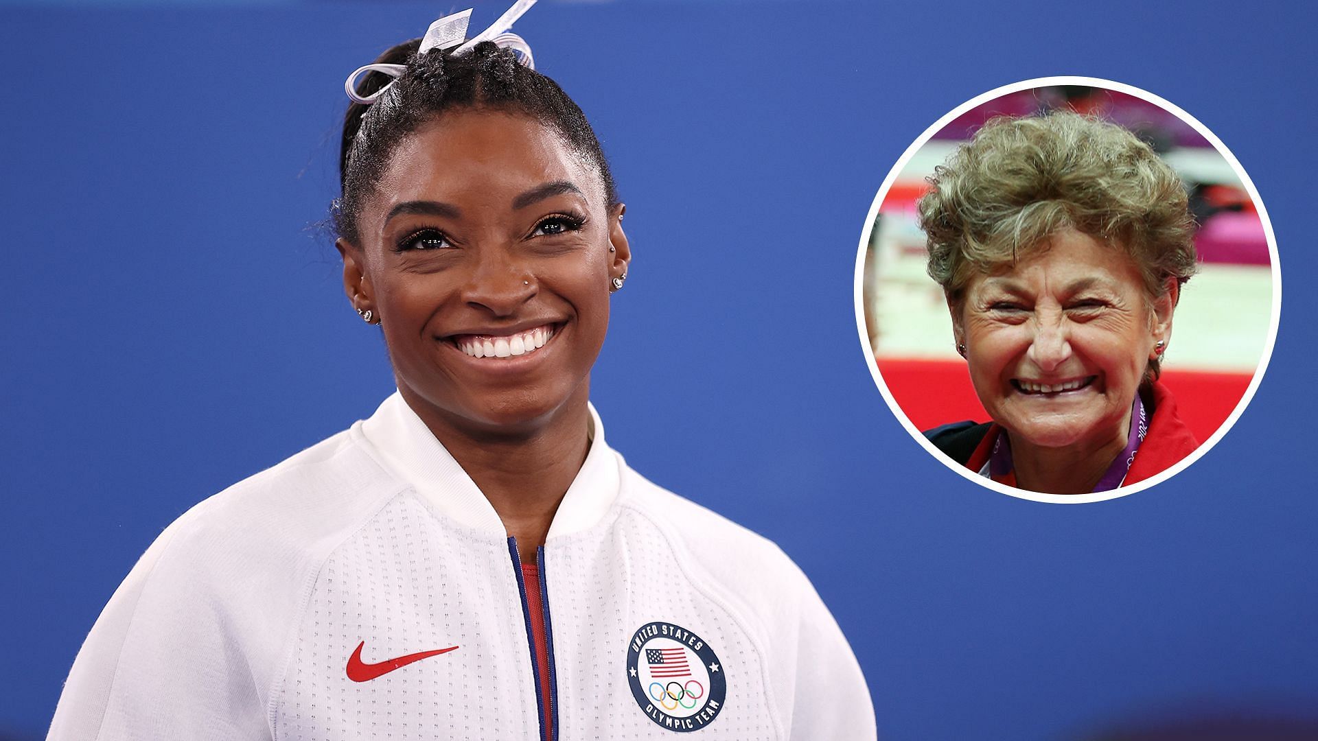 Simone Biles and Martha Karolyi/ Source: Getty