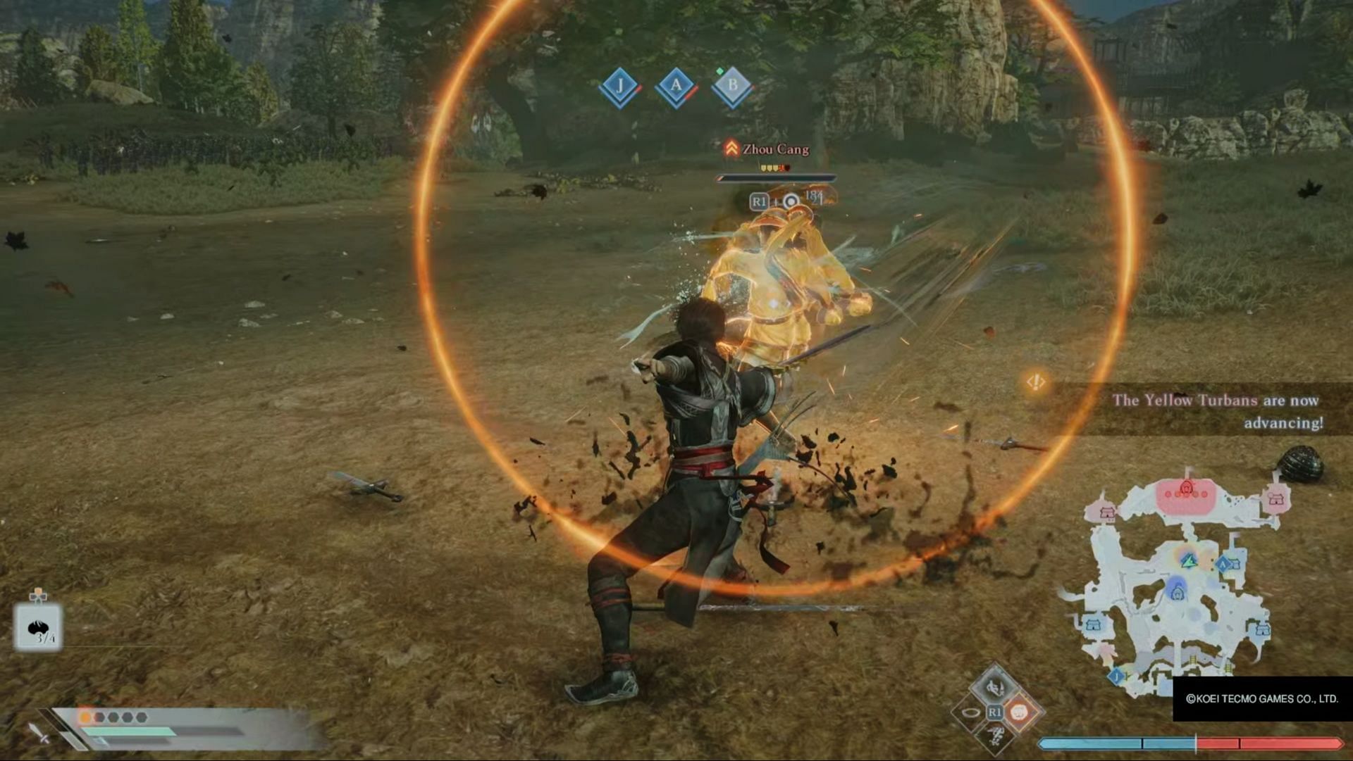 Counter-hits make fights infinitely easier (Image via Koei Tecmo)