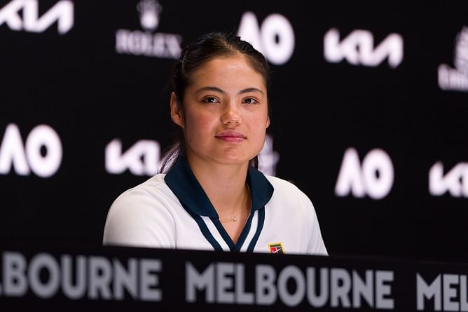 Emma Raducanu shares delightful snap of fitness coach next to Maria Sharapova's winner plaque at Australian Open