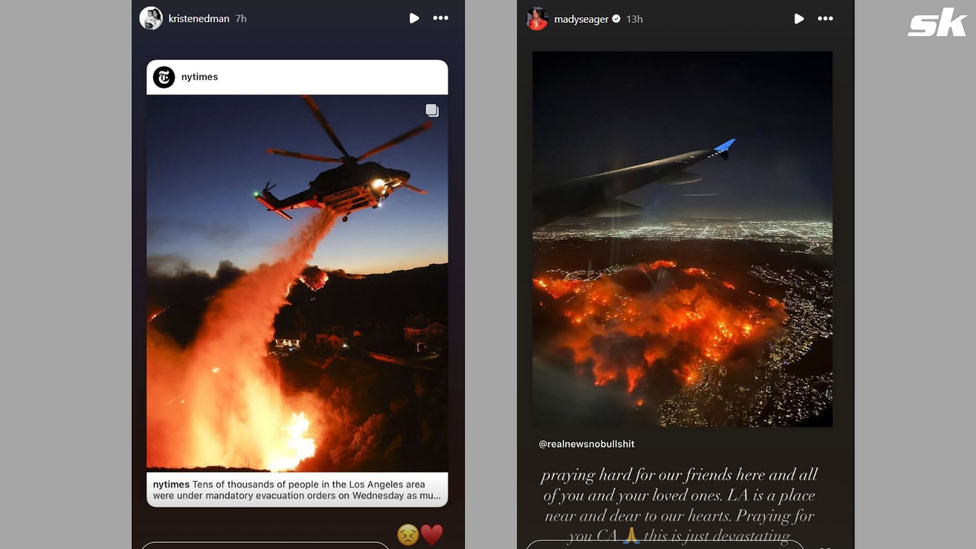Some more screenshots from the stories on Instagram (Image Credit: Instagram/ @kristenedman and @madyseager)