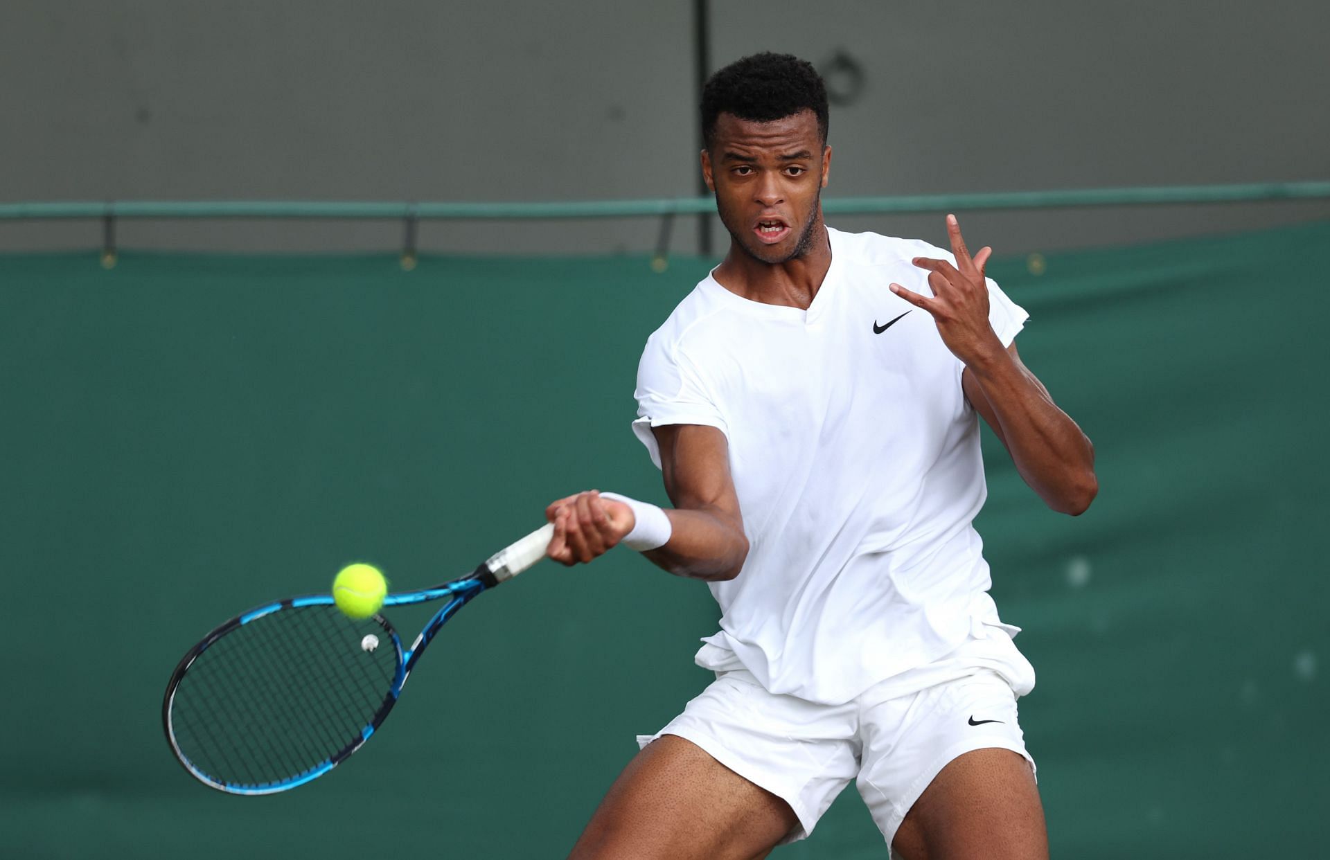 Giovanni Mpetshi Perricard at Wimbledon 2024. (Photo: Getty)