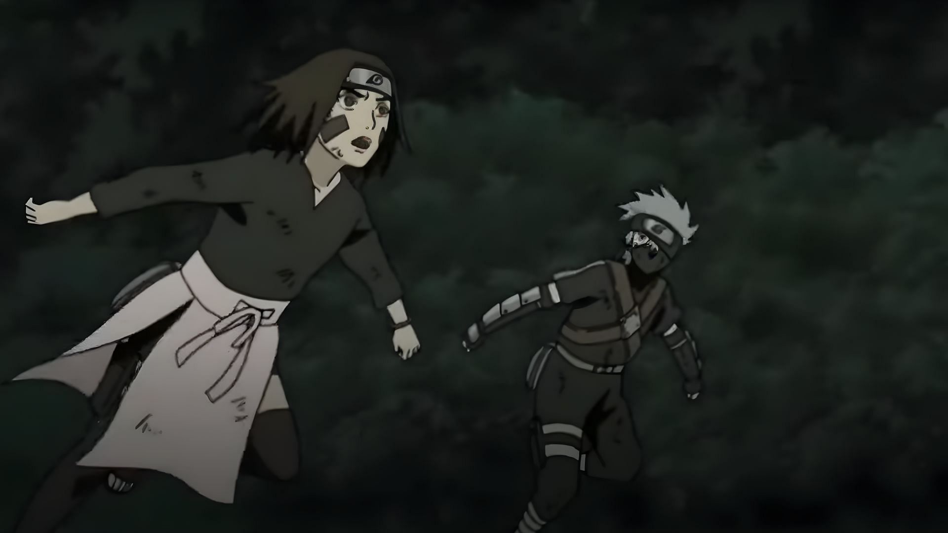 Rin Nohara and Kakashi Hatake (Image via Studio Pierrot)