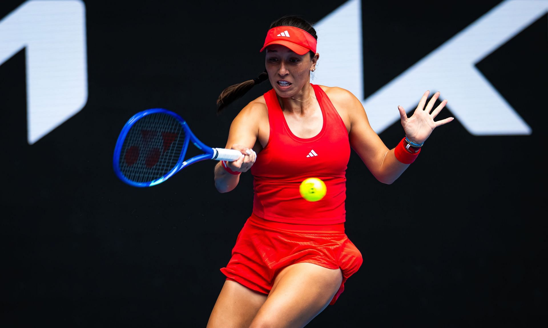 Pegula in action at the 2025 Australian Open (Source: Getty)