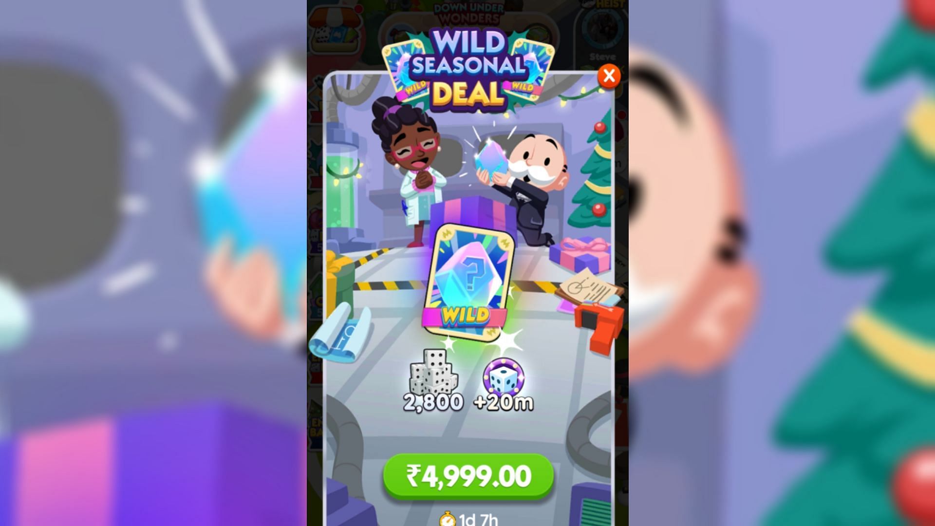 A Monopoly Go Bundle with Wild Sticker (Image via Scopely)