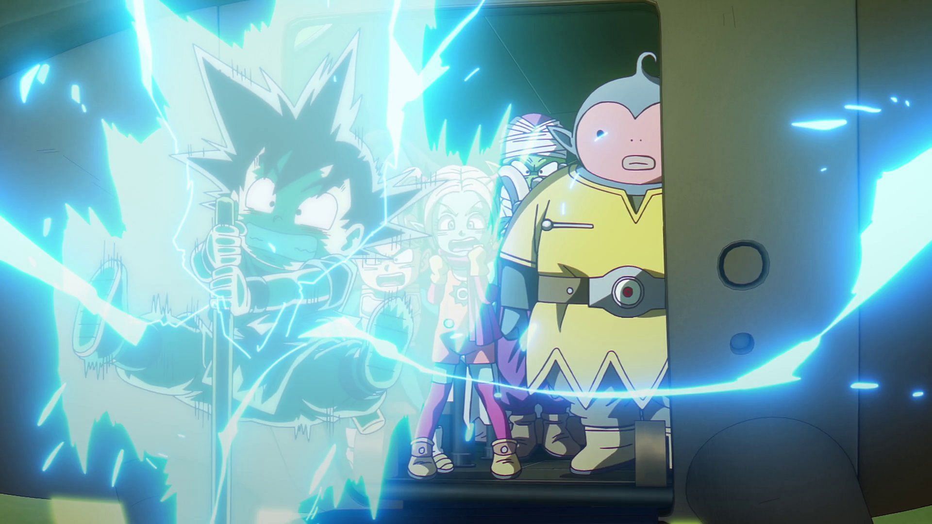 Goku gets hit by the shield in the most recent episode (Image via Toei Animation).