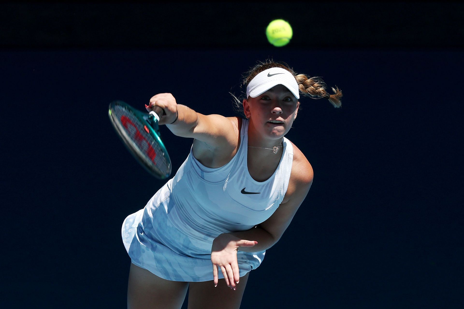 Penickova in action at the 2025 Australian Open (Image Source: Getty)