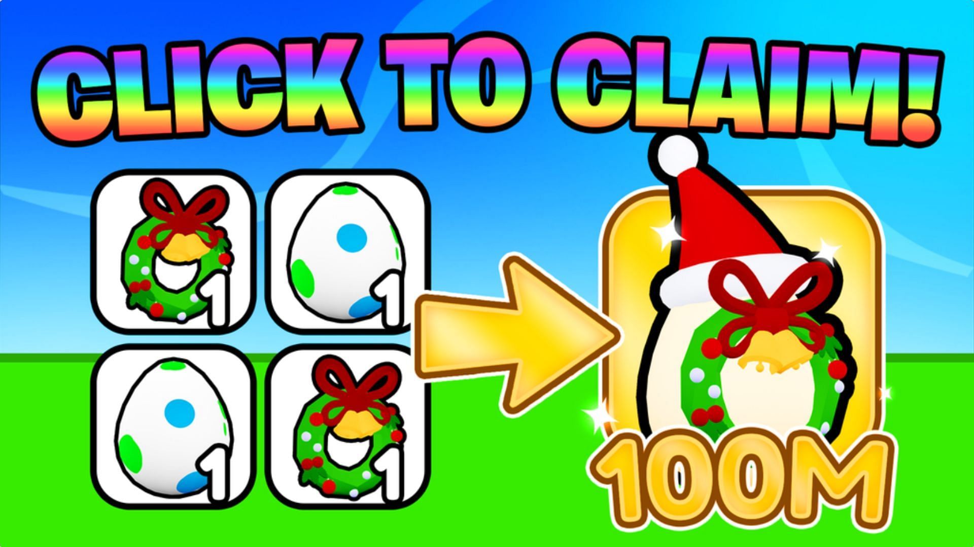 Click to get rewards in Winter Tappers (Image via Roblox)