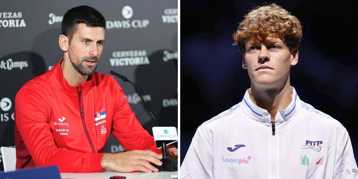 Novak Djokovic (L) &amp; Jannik Sinner (R) [Image Source: Getty Images]