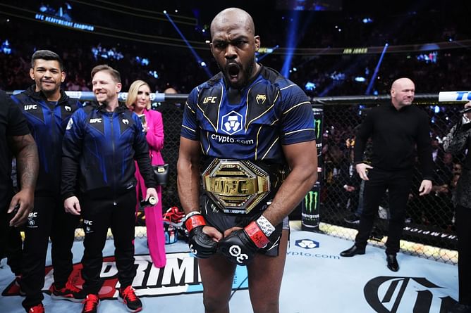 Jon Jones reacts to post highlighting top 3 pound-for-pound reigns in the history of the UFC
