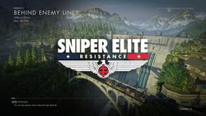 Sniper Elite Resistance: Behind Enemy Lines walkthrough