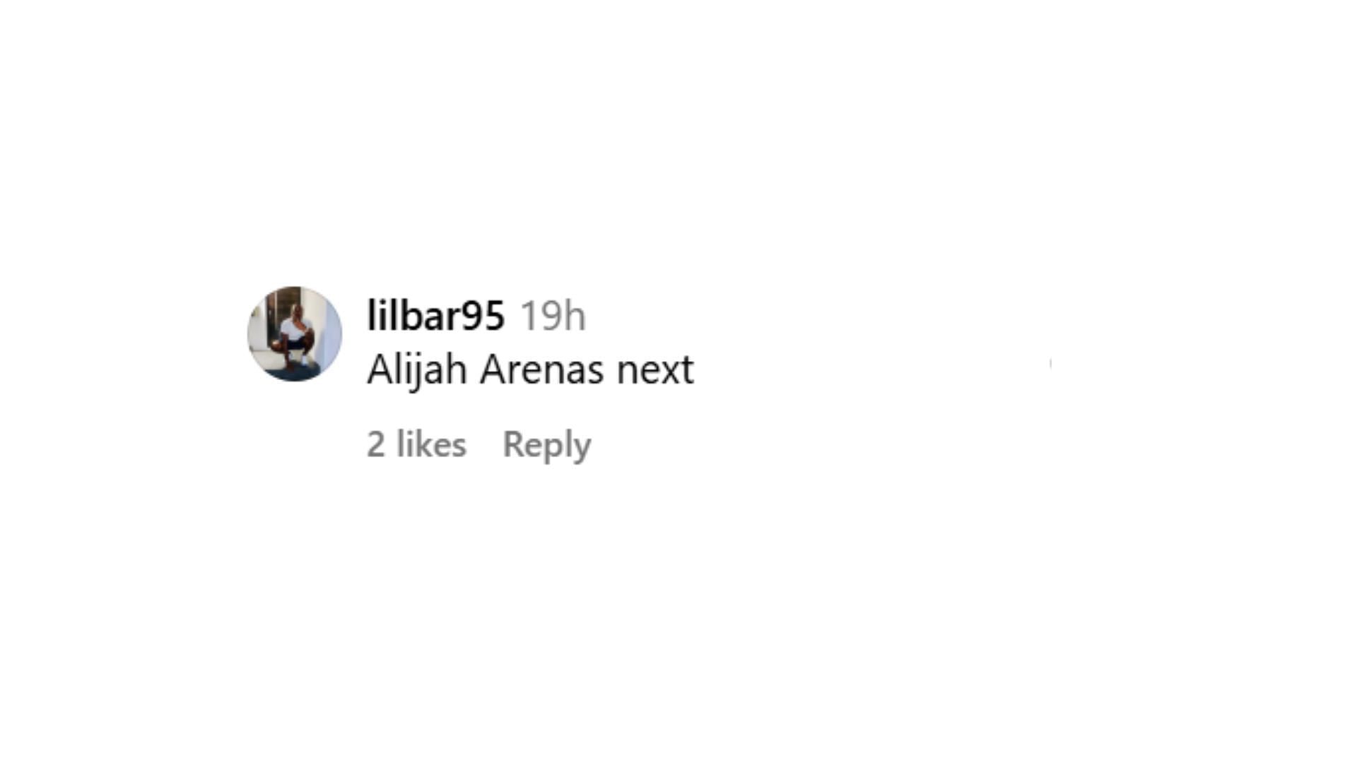 Fans want Alijah Arenas to join Bryce James at Arizona (bleacherreport/IG)