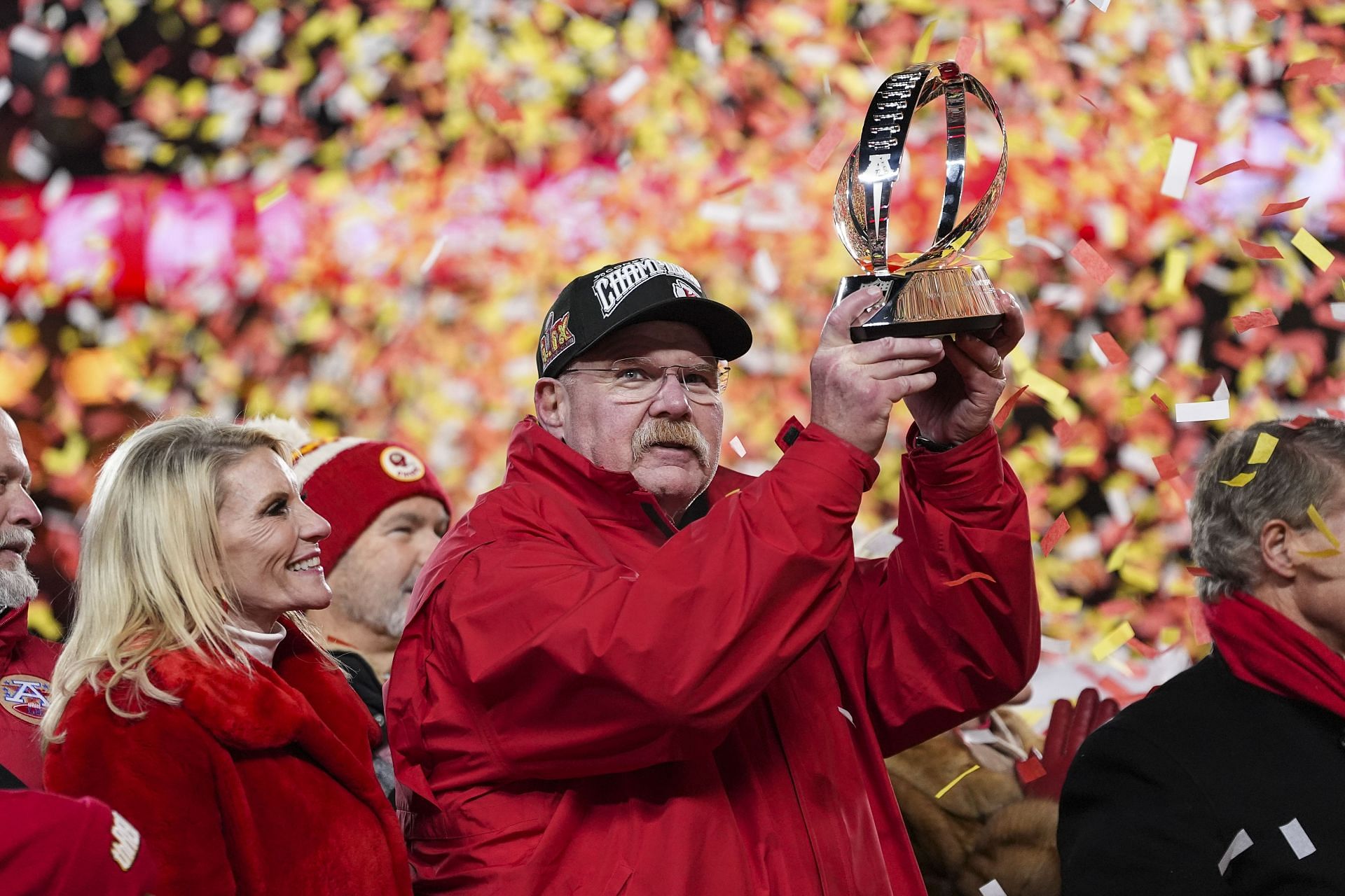 Andy Reid during AFC Championship Game: Buffalo Bills v Kansas City Chiefs - Source: Getty