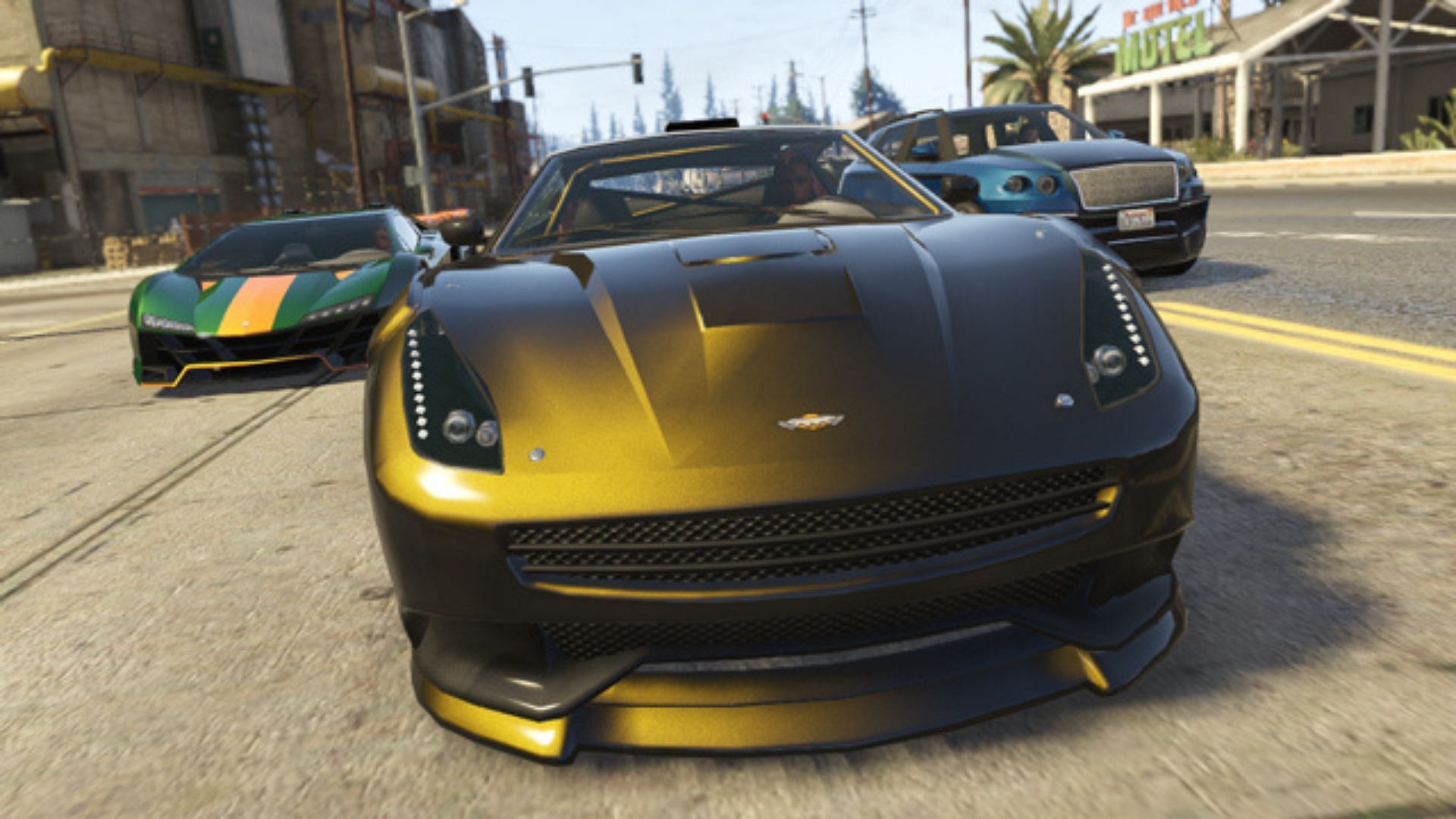 A picture with a Dewbauchee Massacro in the centre (Image via Rockstar Games)