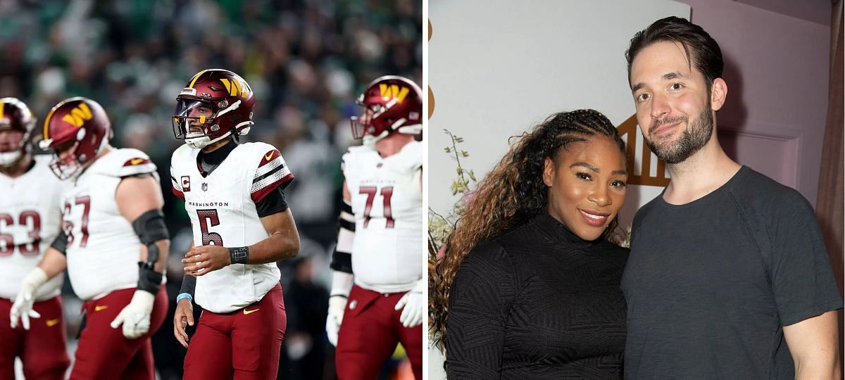 Washington Commanders (L), Alexis Ohanian and Serena Williams (R) [Image source: Getty]